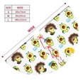 thumbnail image 2 of KLL 30" Christmas Tree Skirt Funny Avocado In Mexican Clothes Xmas Tree Skirts Mat for New Year Xmas Holiday Party Indoor Outdoor Home Decoration, 2 of 5