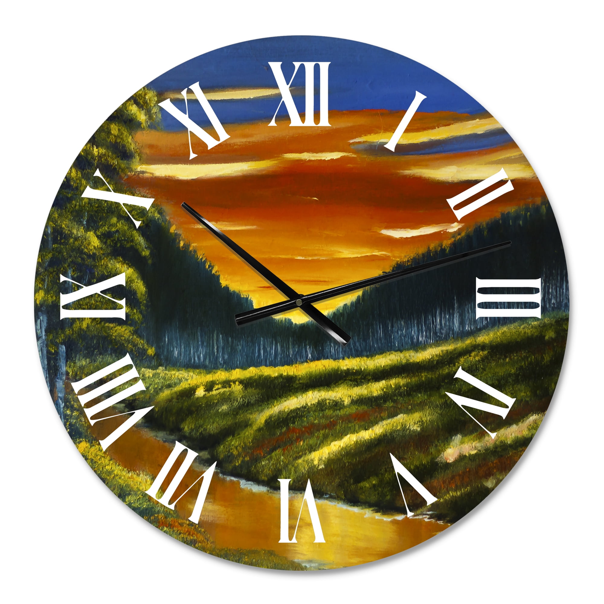 Designart 1 in Quartz Traditional Wall Clock