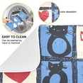 thumbnail image 3 of Yayeee Dish Drying Mat for Kitchen Counter Ultra Absorbent Easy Clean Pad 18x16", Black Cats and Hearts, 3 of 7