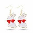 thumbnail image 2 of SUSHANG Rabbit Carrot Earrings Cartoon Cute Bunny Dangling Rabbit Earrings Happy Easter Egg Carrot Earring Easter Earrings Cartoon Cute Rabbit Earrings, 2 of 9