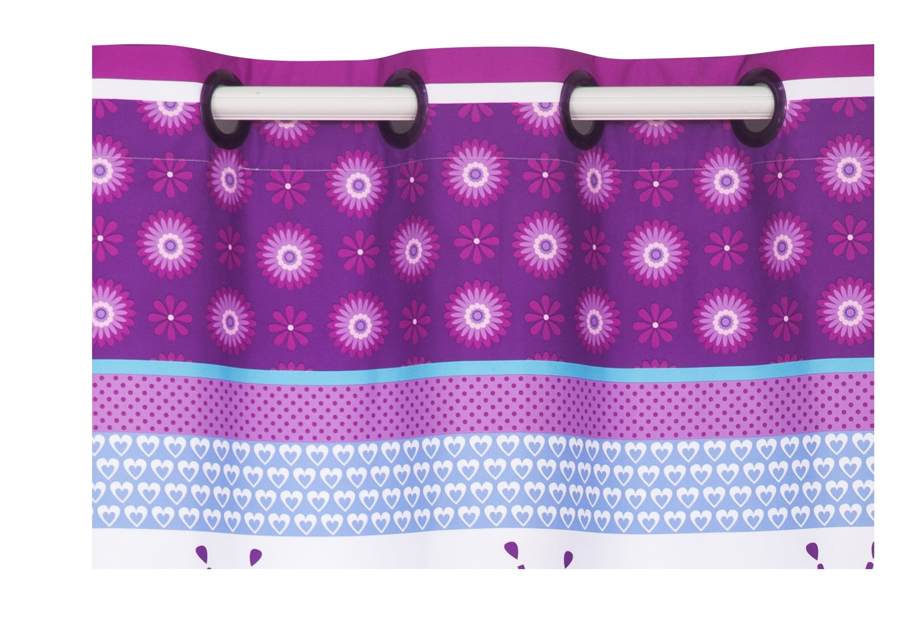 Mainstays Kids Grommet Room Darkening Purple Butterfly Single