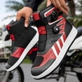 thumbnail image 3 of Bottes et Chaussures de Moto Toutes Saisons pour Hommes et Femmes, Noir Rouge, 40, 3 of 14