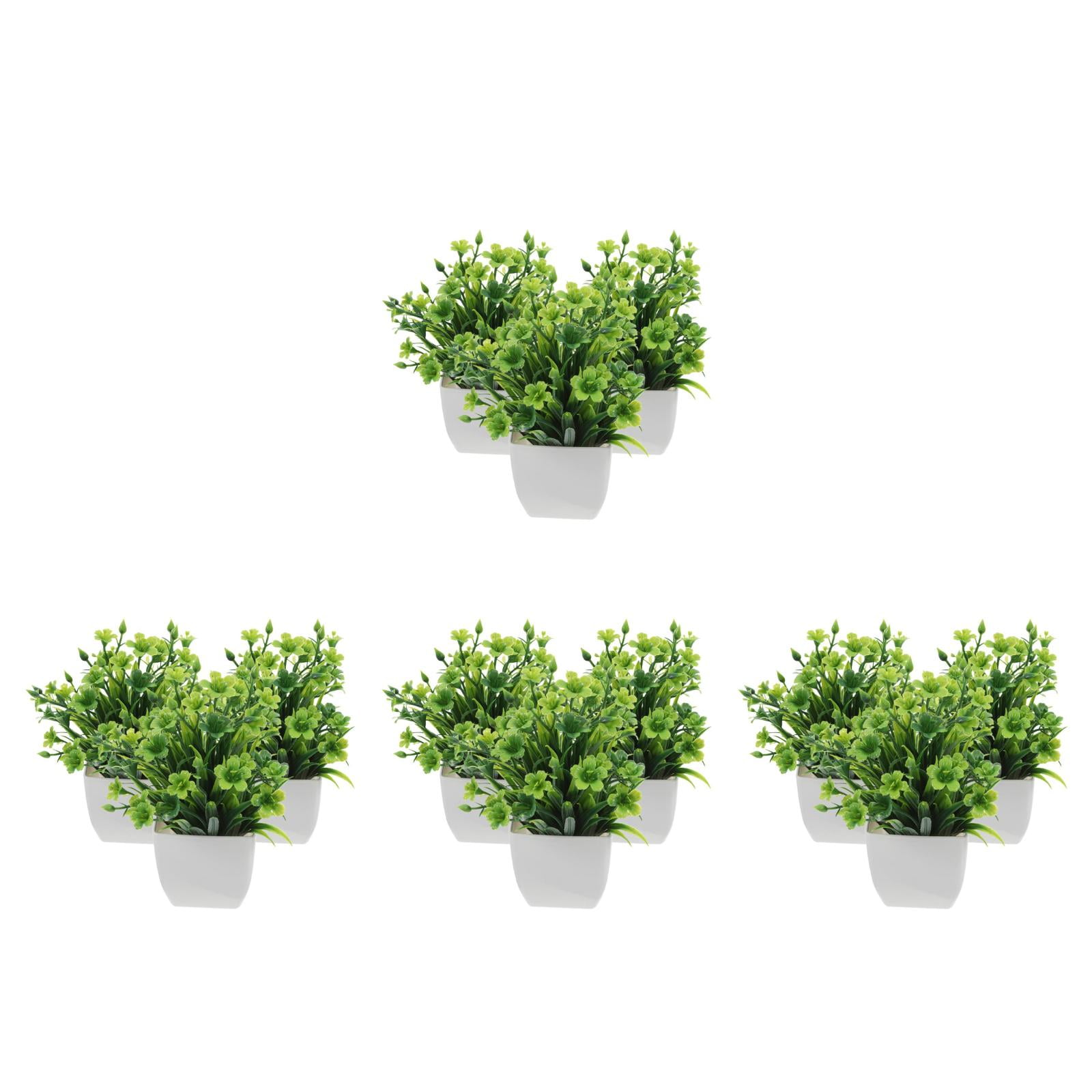 12 pcs  Artificial Greenery Farmhouse Realistic Faux Plants Indoor Decoration Artificial Plants in Pots Fake Green Plants for Living Room Office
