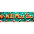 thumbnail image 4 of Teal Background We Will Miss You Banner Party Decoration with Balloons Sparklers and Champagne Glasses for Farewell Party Retirement Party Departure Party Photo Booth Decor, 4 of 7