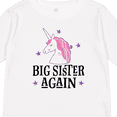 thumbnail image 4 of Inktastic Big Sister Again Unicorn Girls Long Sleeve Toddler T-Shirt, 4 of 5