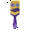 GoldPurple, variant on Qzjjjmy Cheer Hair Brush with Air Cushion Detangler Brush for Girls Any Hair Types Hair Comb