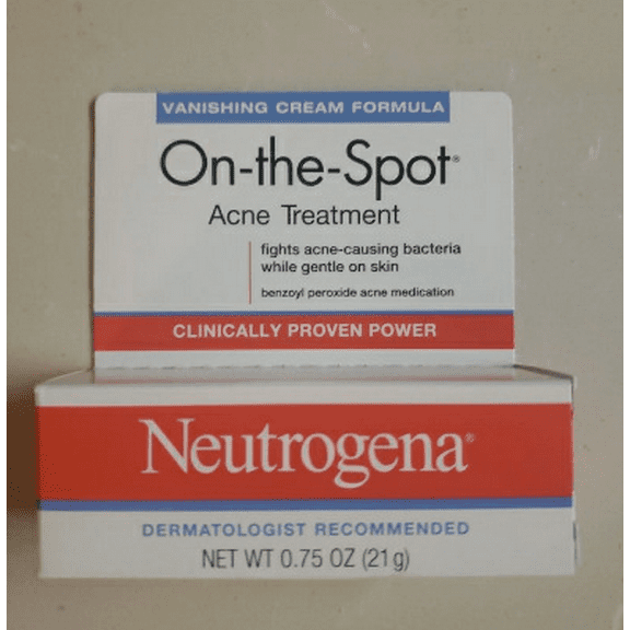 Neutrogena On The Spot Acne Treatment Cream Fights Bacteria 0.75oz, Pack of 6