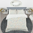 thumbnail image 2 of Designart 'Abstract geometric background. pattern.' Mid-Century Modern Duvet Cover Set, 2 of 4