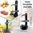thumbnail image 2 of (Negro) Pelador eléctrico multifunción, pelador automático giratorio de manzanas y patatas, cortador de verduras, herramienta para pelar, 2 of 5