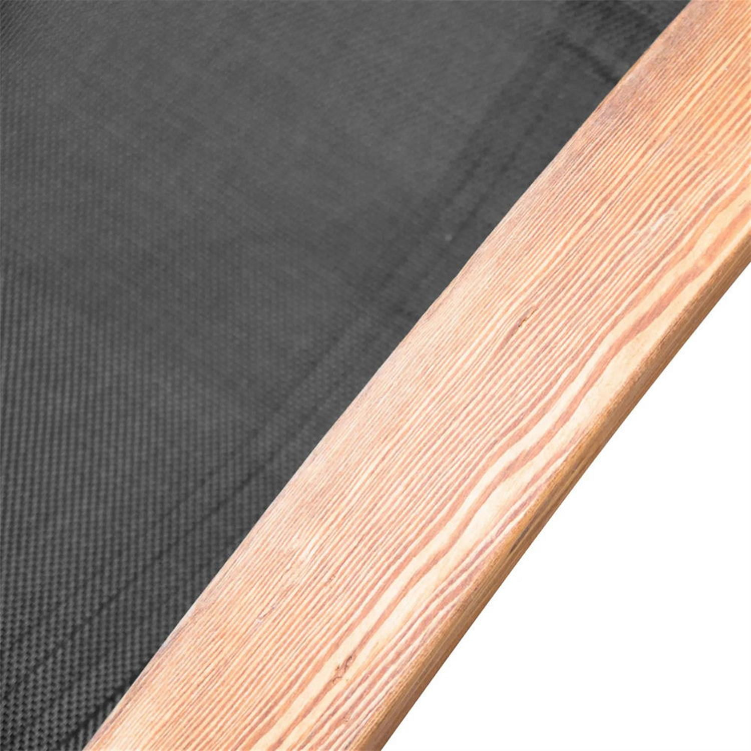 Demi Bonn Outdoor Chaise Lounge with Pillow, Armrests, Breathable Mesh, Comfort Curved Design for Patio Deck Poolside, Black