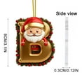 thumbnail image 2 of Rapeiae 26 Letters Christmas Tree Decoration Pendant Christmas Tree Ornaments Personalized Christmas Ornaments Christmas Decoration Xmas Tree Hanging Decor, 2 of 4