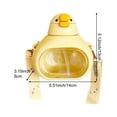 thumbnail image 5 of Jiibva 650ML Water Bottle Cute Duck Water Bottle Summer Large Capacity Drinking Cup with Straw Plastic Water Cup, 5 of 7