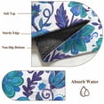 thumbnail image 6 of Blue Boho Floral 2'x6' Runner Rugs for Hallway Kitchen Bedside Non Slip Washable, Abstract Art Paisley Flower Entryway Rug Runners with Rubber Backing, Long Carpet Runner for Laundry Room, 6 of 8