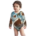 thumbnail image 2 of Xecao Fresh Coconut Splash Print Baby unisex-baby Cotton Long-sleeve Bodysuits-3 Months, 2 of 6