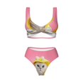 thumbnail image 5 of Honeii A Funny Cat Print Women’s Bikini Set,Two Piece Swimsuit Bathing Suits,Stylish High Elasticity Swimwear for Beach and Pool, 5 of 7