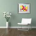 thumbnail image 3 of Trademark Fine Art 'Rose Garden Circles 1' Canvas Art by Amy Vangsgard, White Matte, Silver Frame, 3 of 3
