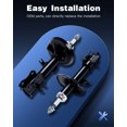 thumbnail image 4 of Front Shocks Absorbers,ECCPP Gas Shocks for Chevy fits 2004-2011 for Chevy Aveo,2006-2009 for Chevy Aveo5,2009-2010 for Pontiac G3,2005-2008 for Pontiac Wave,2004-2009 for Suzuki Swift+ Pair Shocks, 4 of 6