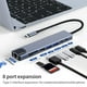 thumbnail image 2 of Hub 8 en 1 USB 3.0 Tipo C HDMI Ethernet RJ45 Micro SD Carga PD, 2 of 4