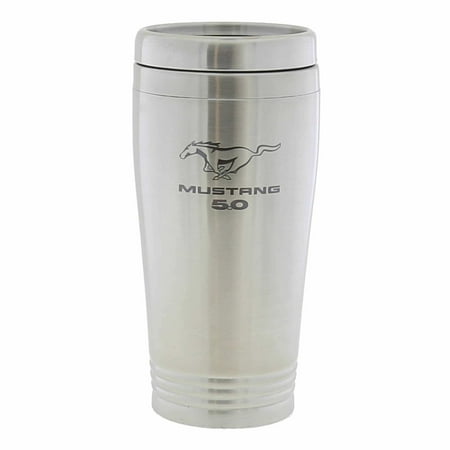 

Ford Mustang 50 Silver Stainless Steel Travel Mug Tumbler