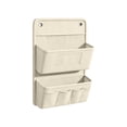 thumbnail image 2 of Wall Mounted Storage Organizer With 2 Layered Pockets Wall Hanging Cloth Bag For Dormitory Bedroom, 2 of 6