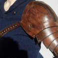 thumbnail image 1 of Leather Pauldrons Spaulders Medieval Shoulder Armor Viking Costume Knight Warrior Cosplay Larp Accessory Halloween Props For Men, 1 of 3