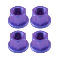 thumbnail image 1 of Ofertas Únicas Tuerca de Tornillo del Eje de Rueda de Motocicleta M12*1.5 Azul Púrpura Helado Aleación de Titanio GR5 para Coches/Motocicletas/Bicicletas 4 Pcs, 1 of 6
