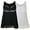 #2 Black+White (tank), variant on 2 Pack Fashion Sleeveless Summer Crop Tops for Women Cute Scoop Neck Racerback Slim Fitted Tank Top
