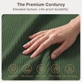 thumbnail image 4 of Comfortable Sofa Couch, Lofka L Shaped Foam Couch for Office, Living Room, Green, 4 of 11