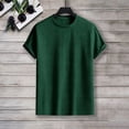 thumbnail image 4 of Luvrsol Tshirts for Men Stretch Solid Crew Neck Basic Tee Flexible Soft Layering Daily Undershirts S-2XL, 4 of 7