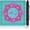 A0202, variant on Mahjong Mat for Table with Carrying Bag & 3 Dice, Purple Pink Floral 31.5"x31.5" Square Rubber Mahjong Table Cover, Non-Slip & Noise Reduction Gaming Mat for Mah Jongg, Poker, Dominoes & Tile Games