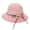 Pink, variant on Sun Hats for Women Wide Brim Straw Hat Beach Protection Hat Summer Bowknot Lace-up Flower Rope Decoration Cap
