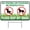 no034, variant on No Peeing No Pooping Dog Big Yard Sign 18"x12" with Metal H-Stake, Please Keep Off Grass Sign, Double-Sided Weatherproof Lawn Warning Sign Corrugated Plastic