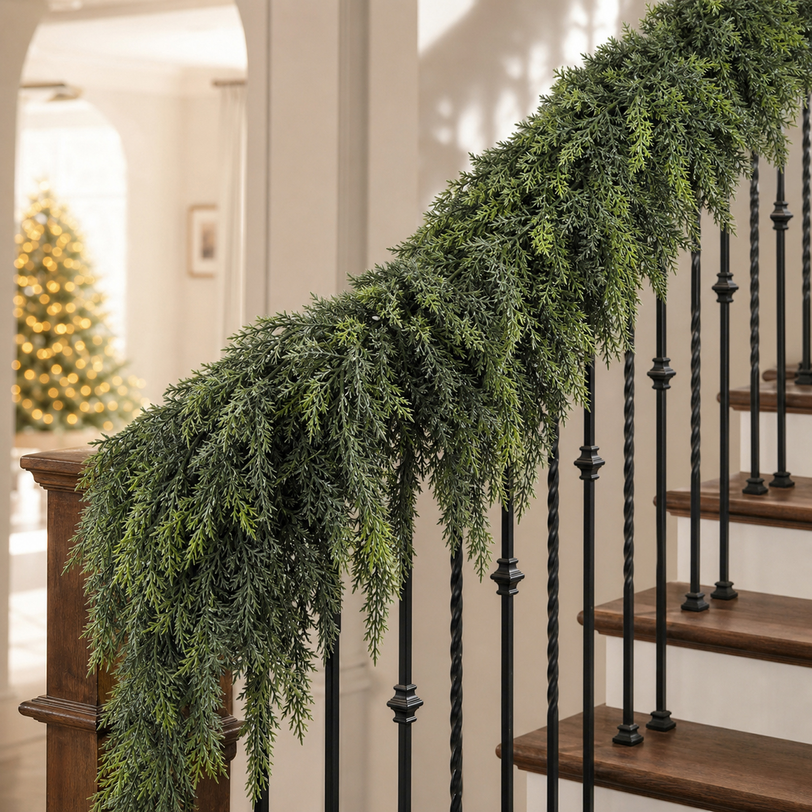 Lolsea 9-Foot Artificial Christmas Cedar Garland photo 5