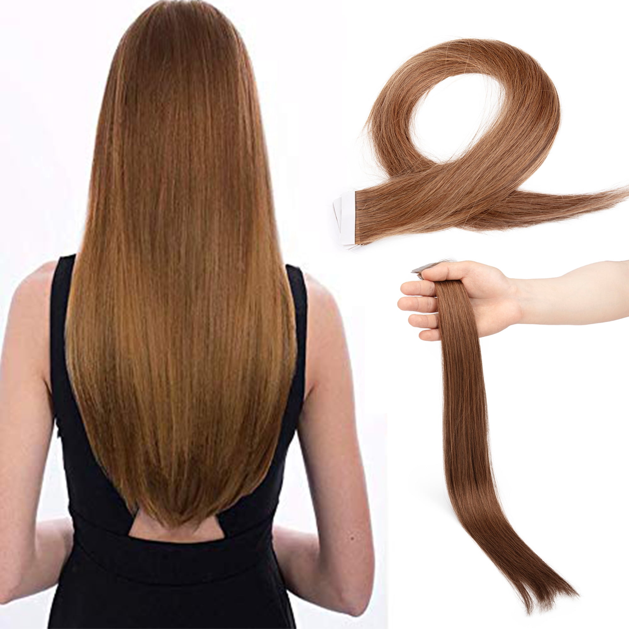 20 Pcs Tape in Human Hair Extensions 