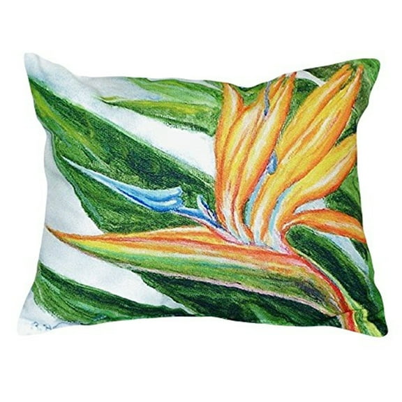 Betsy Drake Bird of Paradise No Cord Pillow 16x20