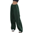 thumbnail image 4 of Cotton Parachute Cargo Pants Drawstring Elastic Waist Y2k Style Loose Trousers, 4 of 9