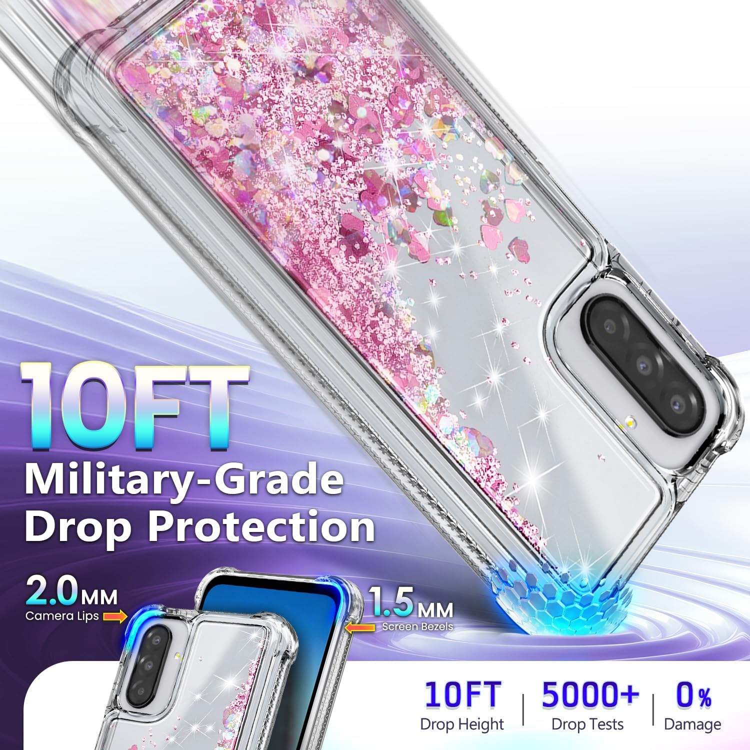NGB Supremacy Galaxy A17/A26 5G Glitter Case with Accessories photo 4
