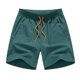 thumbnail image 1 of pstuiky Pantalones cortos para hombre, Pantalones cortos casuales cómodos de moda para hombre, de color liso, con cintura elástica regular, para playa Pantalones cortos cargo, 1 of 2