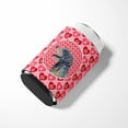 thumbnail image 3 of Irish Wolfhound Hearts Love and Valentines Day Portrait Can or Bottle Hugger, 3 of 5