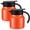 Orange, variant on 2 Pcs Thermal Coffee Carafes for Keeping Hot/cold Stainless Steel Small Coffee Creamer Container Double Wall Vacuum Insulated Tea Pot Milk Beverage Dispenser for Party Home (27 oz,Orange)