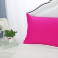 thumbnail image 6 of PiccoCasa 2 Pack Egyptian Cotton Pillowcases with Zipper Fuchsia Standard(20"x26"), 6 of 6