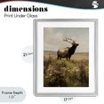 thumbnail image 4 of Stupell Industries Rustic Lodge Elk in the Wildflower Meadow Gray Framed Print Under Glass, 17 x 21, by Arlington Prints, 4 of 8