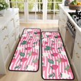 thumbnail image 4 of Kitchen Rugs Sets Of 2,Strawberry Plants Fruit Leaf Stripe Anti Fatigue Kitchen Mat Rugs Non Slip Washable,Decorative Kitchen Floor Mats for Kitchen,Sink,Laundry,17"x47"+17"x47", 4 of 5