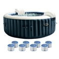 thumbnail image 1 of INTEX PureSpa Plus Inflatable Bubble Jet Spa & Replacement Filters (8 Pack), 1 of 11