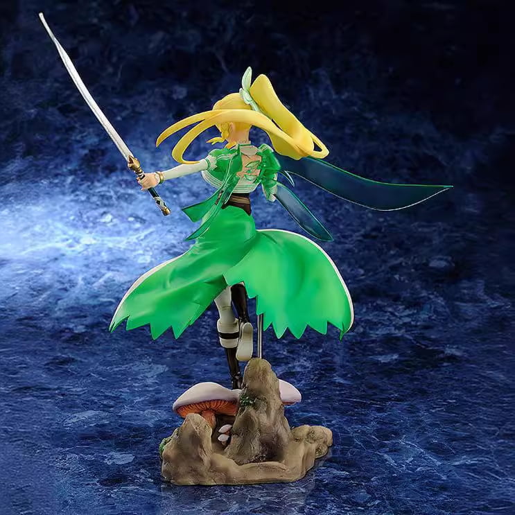 New Sword Art Online SAO Kirigaya Suguha (Combat Ver) Character Anime Model Statue Action Figures Desktop Ornament Popular Decorations Fan Souvenirs Creative Gift Collectable