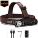 thumbnail image 2 of Sofirn SP40, linterna frontal LED EDC 18650, lámpara frontal recargable, 1200lm, brillante, para pesca al aire libre, con tapa trasera magnética Tan Jianjun unisex, 2 of 2