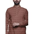 thumbnail image 3 of Atasi Party Wear Kurta Pajama For Men Mandarin Collar Ethnic Printed Kurta Set, 3 of 3