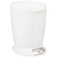 thumbnail image 2 of SimpleHuman CW1318 Bin de pedal redondo 6L, Pe Small Bin para la oficina del dormitorio del baño, pedal de acero fuerte, cubo interno, plástico blanco simplehuman Decoración Hogar, 2 of 2