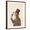Brown Frame, variant on Art.com Beagle Wine Snob Art Print by Fab Funky, 12" x 16"