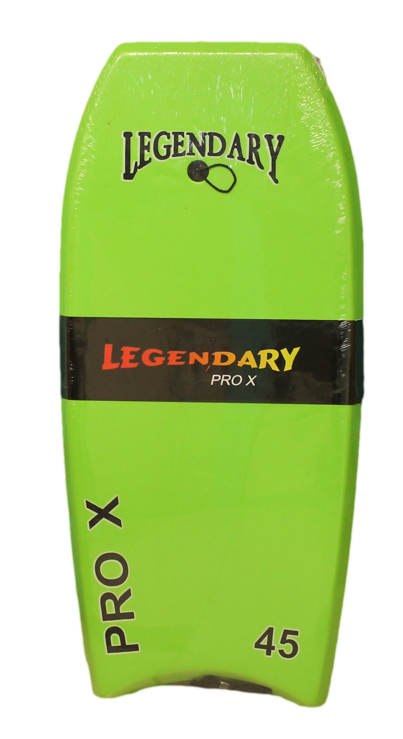 Legendary Pro X Slick Bottom Hard Bottom Body Surfing Board (Green/ Orange, 45 inch)